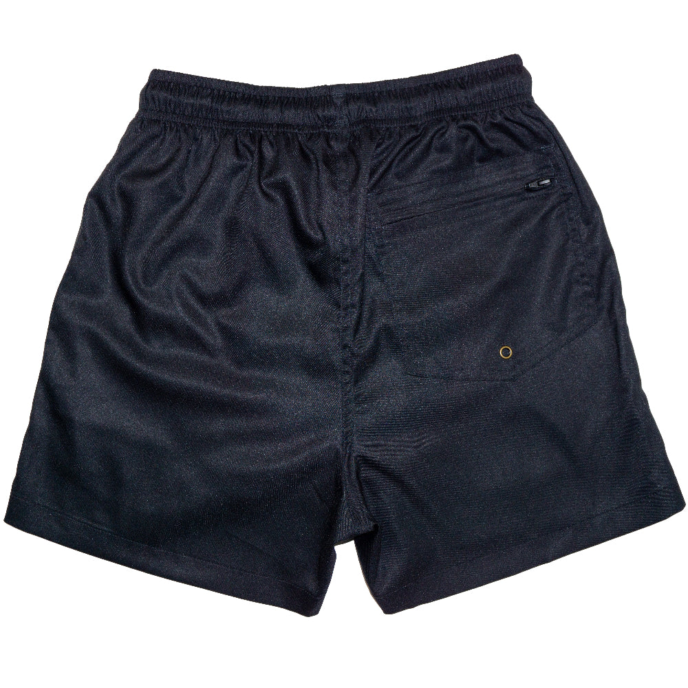 Black shorts on a white background