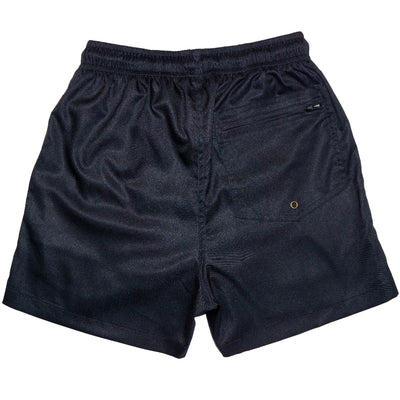 Black shorts on a white background